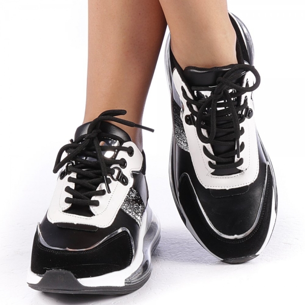 Γυναικεία αθλητικά παπούτσια Tamina μαύρα, 2 - Kalapod.gr